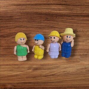 Blue Box My Happy Town Happy Folks Figures 4-Piece Set 3"